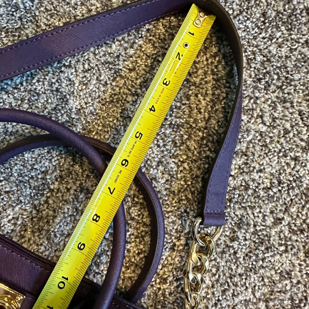 NWOT michael kors purple purse with handles and shoulder strap - Picture 9 of 13